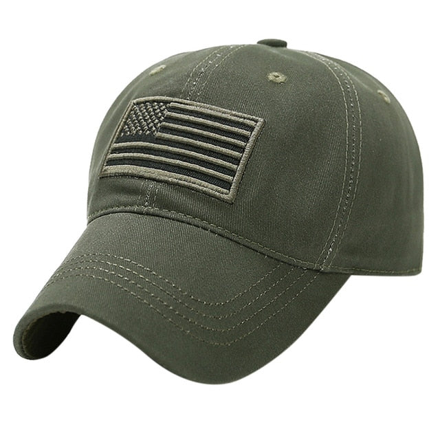 Unisex  Special Tactical Operator Forces USA Flag Patch Snapback baseball cap