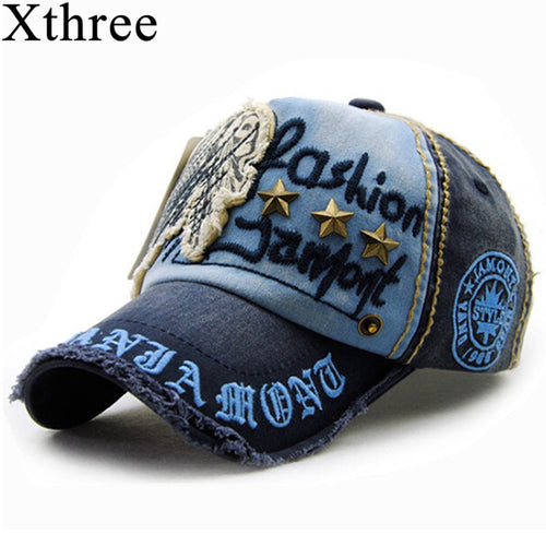 Cotton Fashion Embroidery Antique Style Baseball Cap