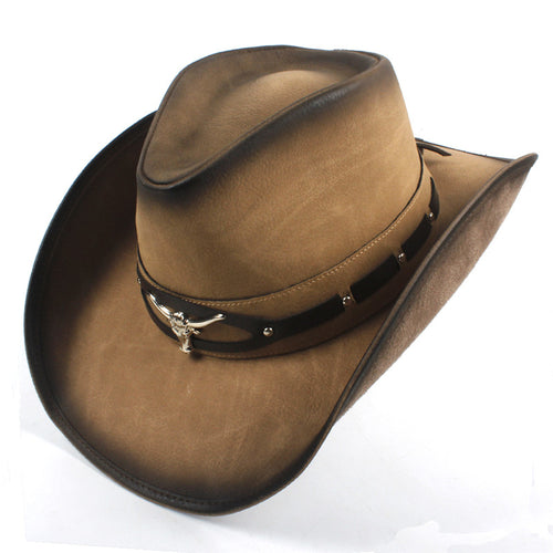 Cowboy Hat Women-Men Western Cowboy Hat (Caps Size 58CM)