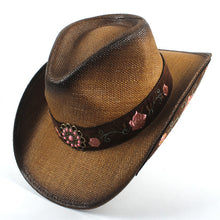 Load image into Gallery viewer, Cowboy Hat Women-Men Western Cowboy Hat (Caps Size 58CM)